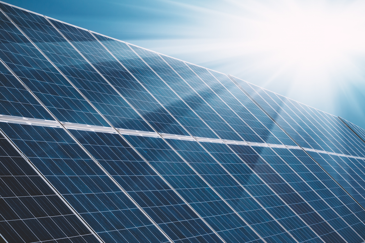 a solar panels on a sunny day - Minneapolis Solar Energy Law Firm